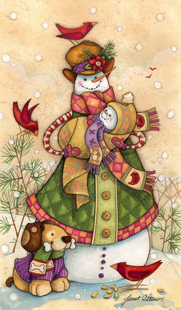 Снеговик - зима, снеговик - оригинал