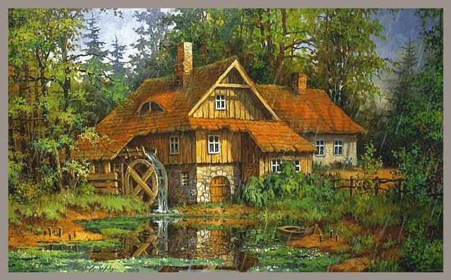 №38268 - водяная мельница - оригинал