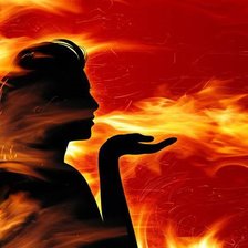 Схема вышивки «девушка»