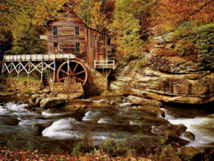 №38274 - водяная мельница - предпросмотр