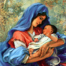 Схема вышивки «мадонна»