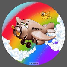 Схема вышивки «самолетик»