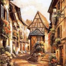 Схема вышивки «Улочка»