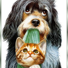 Схема вышивки «друзья»