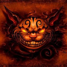 Схема вышивки «чеширский кот»