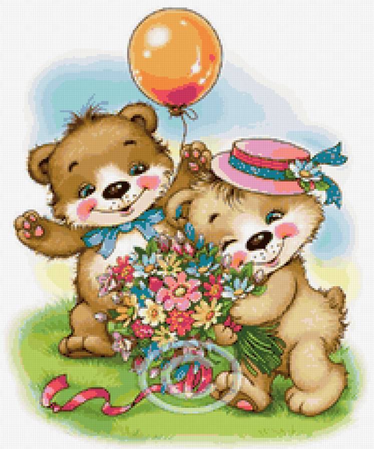 мишки - детям, зверята, медвежата, мишка, любовь, мишки - предпросмотр