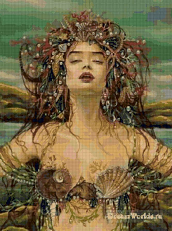 русалка - фентези, портрет, девушки, русалочка, женские образы, девушка, русалки - предпросмотр