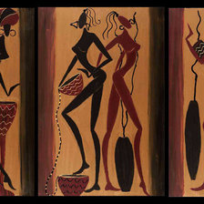 Схема вышивки «девушки»