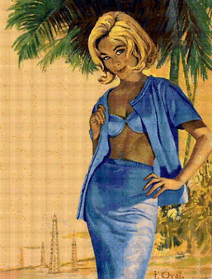 Серия "В американском стиле" - девушка, пейзаж - предпросмотр