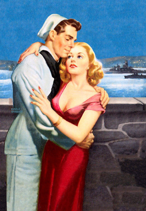 Серия "В американском стиле" - двое, мужчина, девушка, пара, море, люди - оригинал