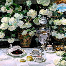 Схема вышивки «чаепитие»