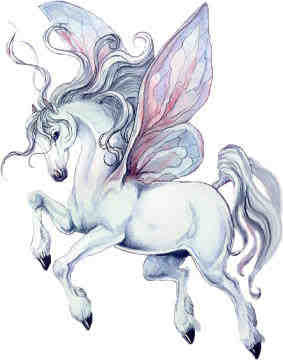 пегас - лошади, фентези, картина, лошадки - оригинал
