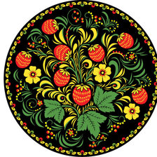 Схема вышивки «хохлома»