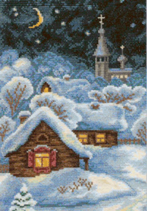 Зима - пейзаж - предпросмотр