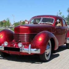 Схема вышивки «Ретро Авто красный»