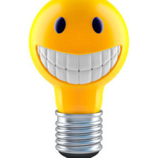 Схема вышивки «Смайл лампочка»