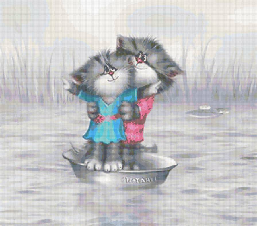 милый кот - мультик, кот - предпросмотр