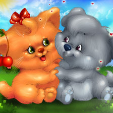 Схема вышивки «веселые картинки»