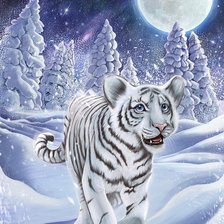 Схема вышивки «тигр»