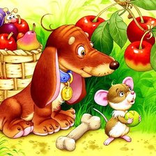 Схема вышивки «собачка»