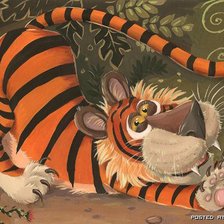 Схема вышивки «тигр»