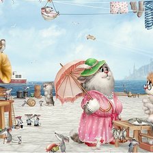 Схема вышивки «коты»