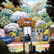 Схема вышивки «мой дом»