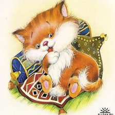 Схема вышивки «котик»