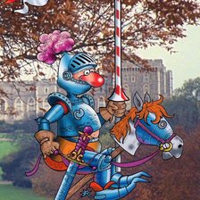 Схема вышивки «рыцарь»