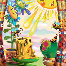 Схема вышивки «солнышко и свеча»