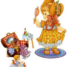 Схема вышивки «забавные малыши»