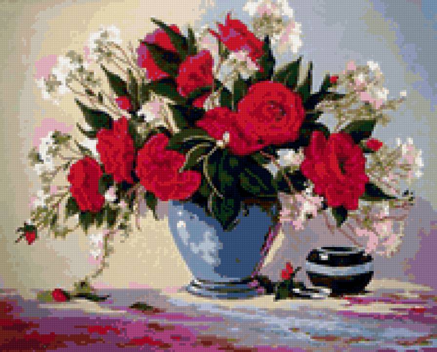 Красивый букет - цветы, розы, букет - предпросмотр