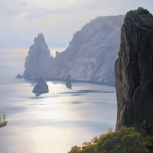 Схема вышивки «пейзаж»