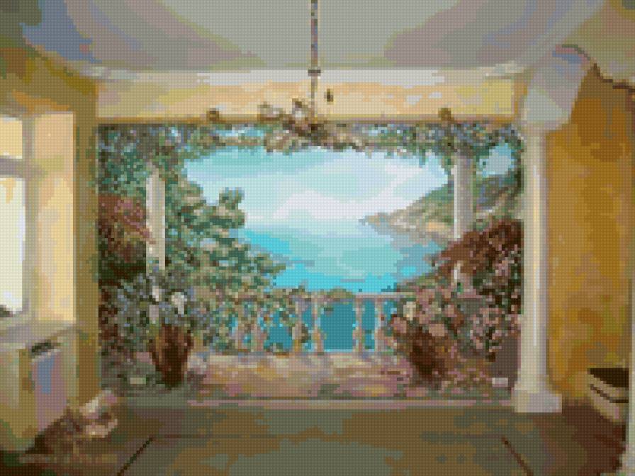 окно в море - море, пейзаж - предпросмотр