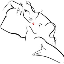 Схема вышивки «поцелуй»