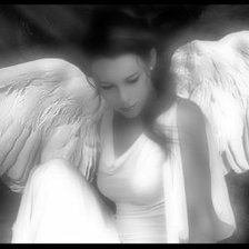 Схема вышивки «ангел»