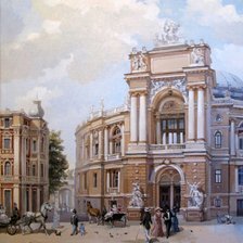 Схема вышивки «ОПЕРНЫЙ ТЕАТР В ОДЕССЕ»