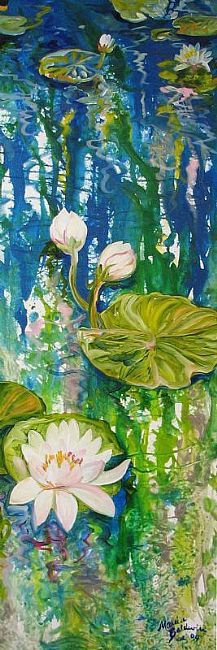 WATERLILY-REFLECTIONS - пейзаж - оригинал