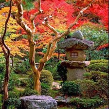 Схема вышивки «японский садик»