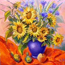 Схема вышивки «Художник Олег Моцный»