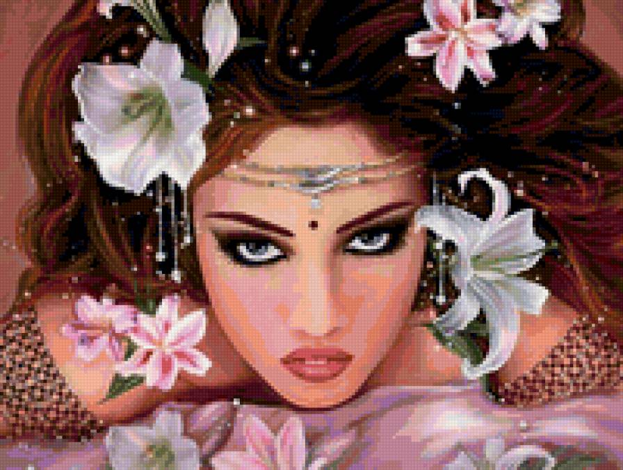 №42708 - цветы, люди, девушка - предпросмотр