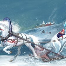 Схема вышивки «Снежная королева»