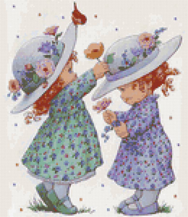 №42863 - картина, искусство, люди, дети, живопись - предпросмотр