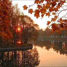 Схема вышивки «осенние утро»