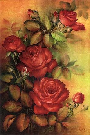 Серия "Цветы" - розы, цветы - оригинал