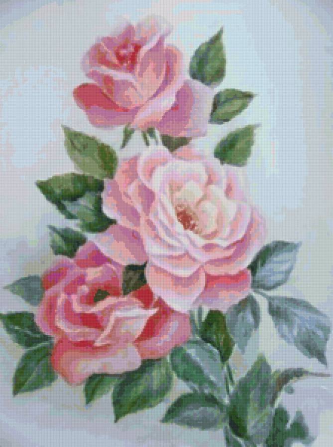 Серия "Цветы" - цветы, розы - предпросмотр