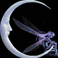 Схема вышивки «Лунный ангел»