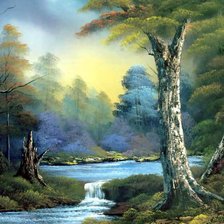 Схема вышивки «Пейзаж»