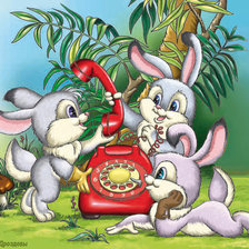 Схема вышивки «телефон»