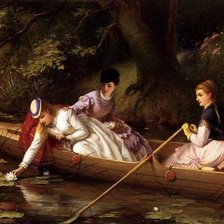 Схема вышивки «прогулка по реке»